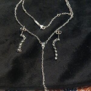 Pandora Silver Necklace with Crystal Accents